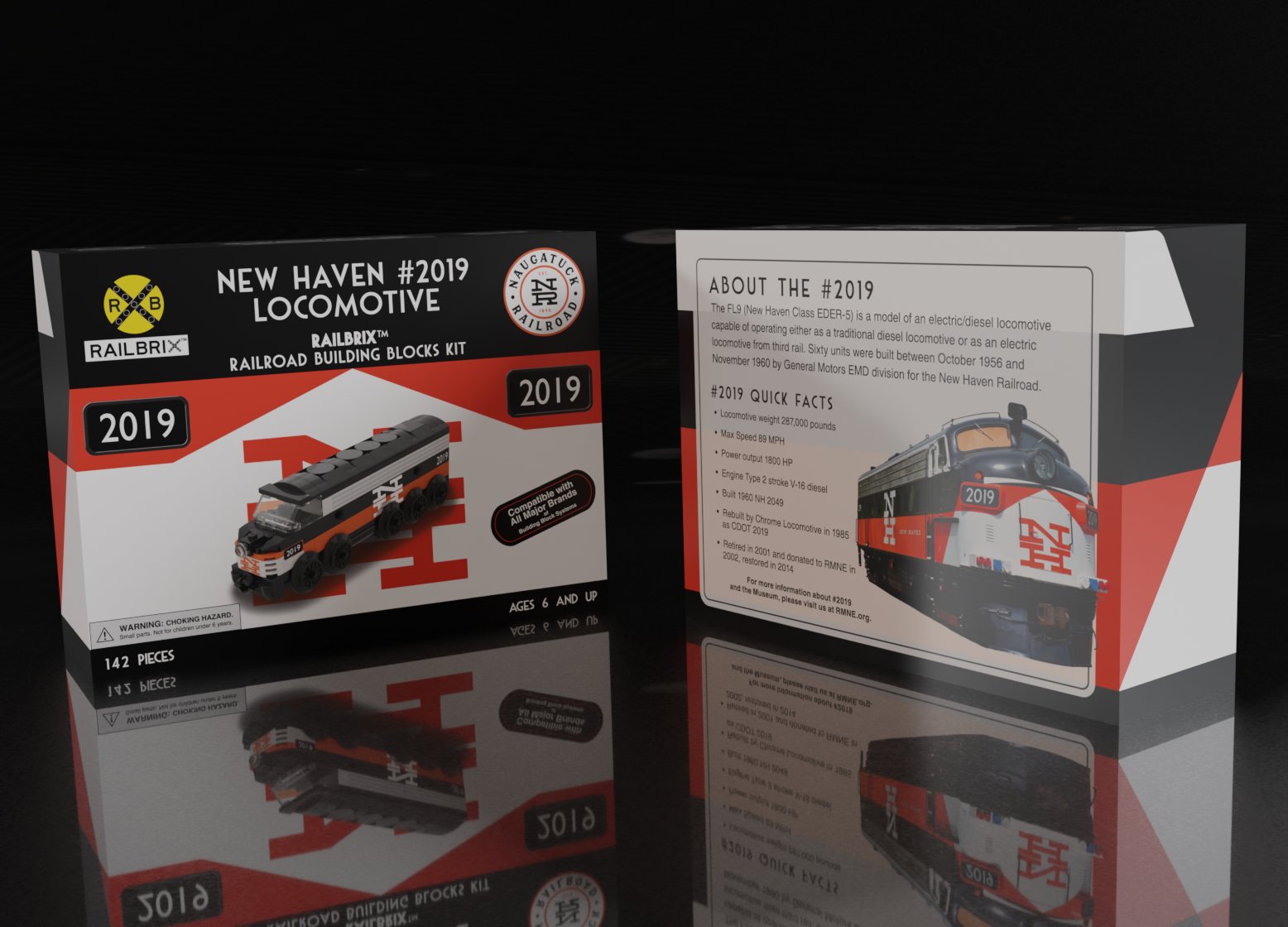 Custom branded boxes for your custom building block train toy